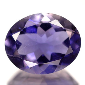 1.95 ct Blue Iolite Gemstone, Iolite Gem in Oval Facet Shape for Sale.