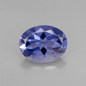 1.29 ct Violet Iolite Gemstone, Iolite Gem in Oval Facet Shape for Sale.