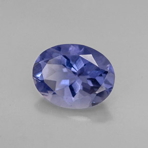 1.29 ct Violet Iolite Stone, Natural Iolite in Oval Facet Shape for Sale