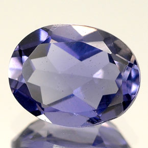 1.59 ct Blue Iolite Stone, Natural Iolite in Oval Facet Shape for Sale