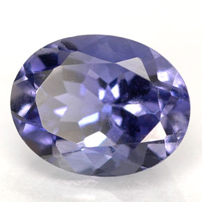1.60 ct Blue Iolite Stone, Natural Iolite in Oval Facet Shape for Sale