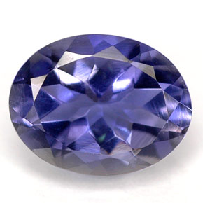 1.39 ct Blue Iolite Gemstone, Iolite Gem in Oval Facet Shape for Sale.