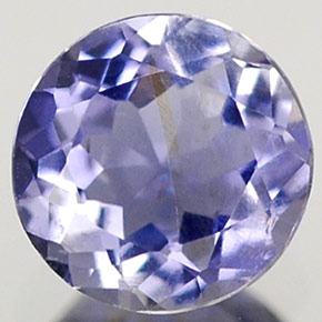 0.36 ct Blue Iolite Gemstone, Iolite Gem in Round Facet Shape for Sale.