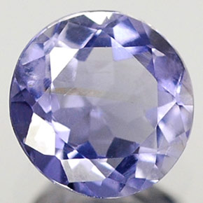 0.36 ct Blue Iolite Stone, Natural Iolite in Round Facet Shape for Sale