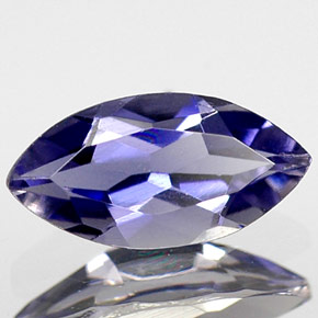 0.43 ct Blue Iolite Gemstone, Iolite Gem in Marquise Facet Shape for Sale.