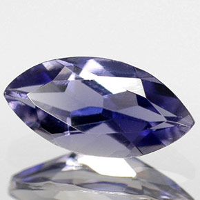 0.43 ct Blue Iolite Stone, Natural Iolite in Marquise Facet Shape for Sale