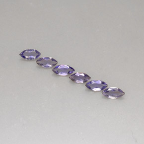 0.96 ct Blue Iolite Gemstone, Iolite Gem in Marquise Facet Shape for Sale.