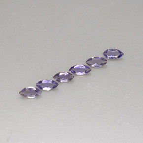 0.96 ct Blue Iolite Stone, Natural Iolite in Marquise Facet Shape for Sale