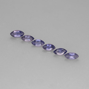 1.10 ct Blue Iolite Gemstone, Iolite Gem in Marquise Facet Shape for Sale.