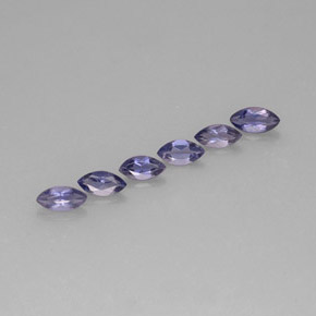 1.10 ct Blue Iolite Stone, Natural Iolite in Marquise Facet Shape for Sale