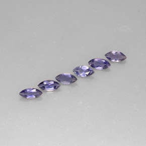 1.07 ct Blue Iolite Stone, Natural Iolite in Marquise Facet Shape for Sale