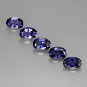 2.94 ct Blue Iolite Gemstone, Iolite Gem in Oval Facet Shape for Sale.