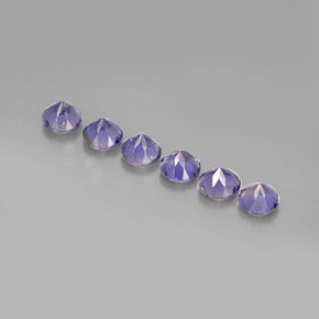 Iolite Gemstone in 4 mm (calibrated) Size for Sale, Iolite Stone in Violet Color