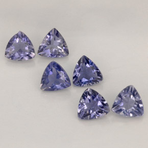 1.19 ct Blue Iolite Gemstone, Iolite Gem in Trillion Facet Shape for Sale.