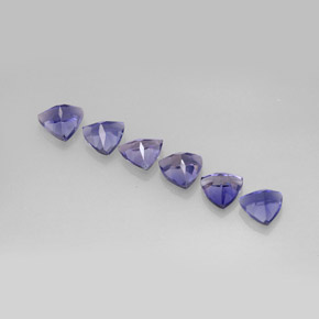 Iolite Gemstone in 4 x 4 mm (calibrated) Size for Sale, Iolite Stone in Violet Blue Color