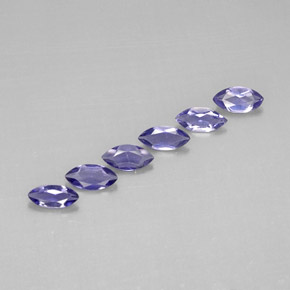 0.94 ct Blue Iolite Stone, Natural Iolite in Marquise Facet Shape for Sale