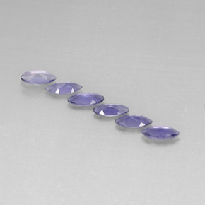 Iolite Gemstone in 6 x 3 mm (calibrated) Size for Sale, Iolite Stone in Violet Blue Color
