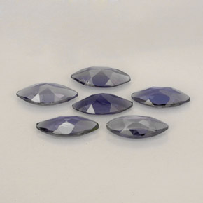 Iolite Gemstone in 6 x 3 mm (calibrated) Size for Sale, Iolite Stone in Violet Blue Color