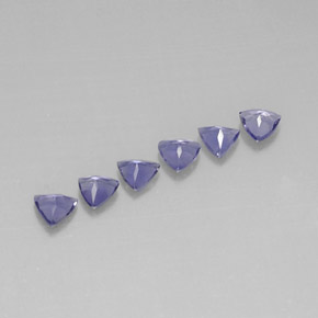 Iolite Gemstone in 4 x 4 mm (calibrated) Size for Sale, Iolite Stone in Violet Blue Color