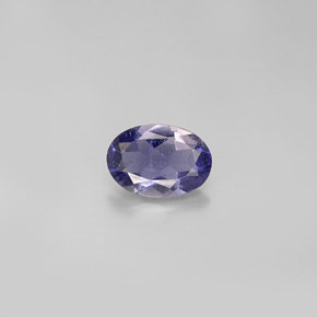 0.56 ct Violet Iolite Gemstone, Iolite Gem in Oval Facet Shape for Sale.