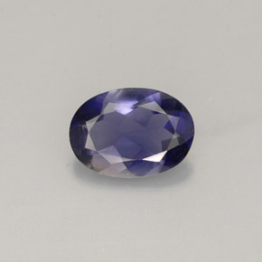0.56 ct Violet Iolite Gemstone, Iolite Gem in Oval Facet Shape for Sale.