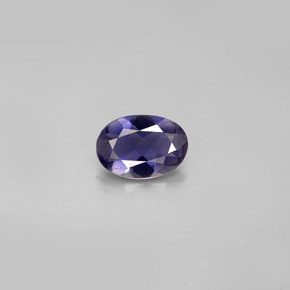 0.47 ct Blue Iolite Gemstone, Iolite Gem in Oval Facet Shape for Sale.