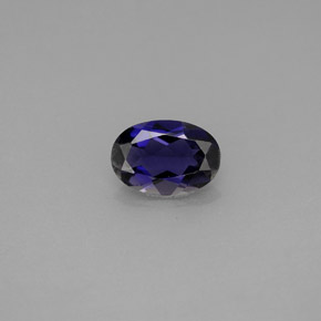 0.53 ct Violet Iolite Gemstone, Iolite Gem in Oval Facet Shape for Sale.