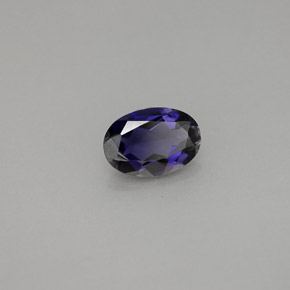 0.53 ct Violet Iolite Stone, Natural Iolite in Oval Facet Shape for Sale