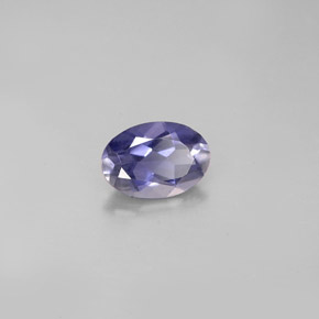 0.60 ct Violet Iolite Stone, Natural Iolite in Oval Facet Shape for Sale