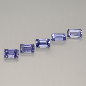 1.30 ct Violet Iolite Stone, Natural Iolite in Octagon / Scissor Cut Shape for Sale