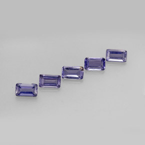 1.22 ct Violet Iolite Gemstone, Iolite Gem in Octagon Facet Shape for Sale.