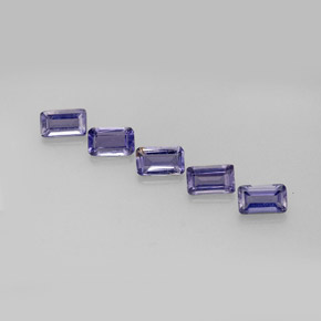 1.22 ct Violet Iolite Stone, Natural Iolite in Octagon Facet Shape for Sale