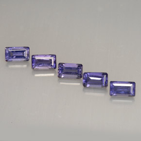 1.47 ct Violet Iolite Gemstone, Iolite Gem in Octagon Facet Shape for Sale.