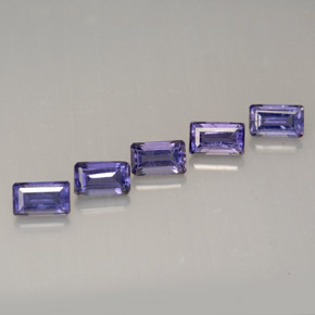1.47 ct Violet Iolite Stone, Natural Iolite in Octagon Facet Shape for Sale