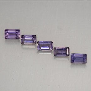 1.42 ct Violet Iolite Gemstone, Iolite Gem in Octagon Facet Shape for Sale.