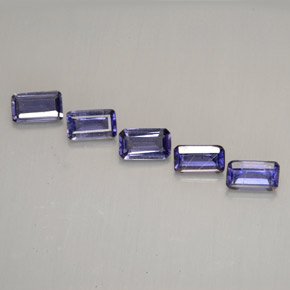 1.10 ct Violet Iolite Gemstone, Iolite Gem in Octagon Facet Shape for Sale.