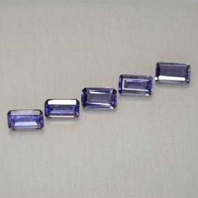 1.10 ct Violet Iolite Stone, Natural Iolite in Octagon Facet Shape for Sale