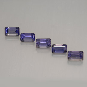 1.51 ct Violet Iolite Gemstone, Iolite Gem in Octagon Facet Shape for Sale.