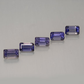 1.51 ct Violet Iolite Stone, Natural Iolite in Octagon Facet Shape for Sale