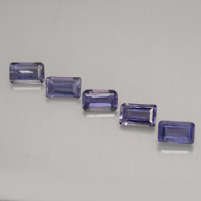 1.26 ct Violet Iolite Gemstone, Iolite Gem in Octagon Facet Shape for Sale.
