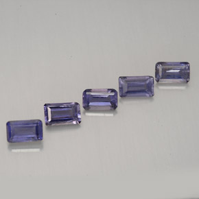 1.26 ct Violet Iolite Stone, Natural Iolite in Octagon Facet Shape for Sale