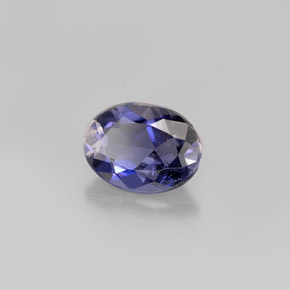 0.94 ct Violet Iolite Stone, Natural Iolite in Oval Facet Shape for Sale
