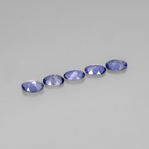 Iolite Gemstone in 7 x 5 mm (calibrated) Size for Sale, Iolite Stone in Violet Blue Color