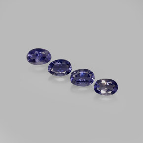2.90 ct Blue Iolite Gemstone, Iolite Gem in Oval Facet Shape for Sale.
