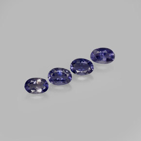 2.90 ct Blue Iolite Stone, Natural Iolite in Oval Facet Shape for Sale