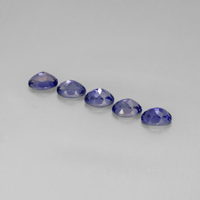 Iolite Gemstone in 7 x 5 mm (calibrated) Size for Sale, Iolite Stone in Violet Blue Color