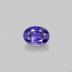 0.83 ct Violet Iolite Gemstone, Iolite Gem in Oval Facet Shape for Sale.
