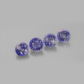 2.40 ct Blue Iolite Gemstone, Iolite Gem in Round Facet Shape for Sale.