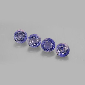 2.40 ct Blue Iolite Stone, Natural Iolite in Round Facet Shape for Sale