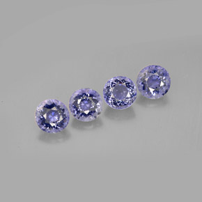 2.25 ct Blue Iolite Gemstone, Iolite Gem in Round Facet Shape for Sale.